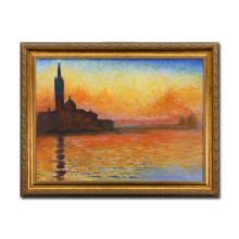 Paintings for Living Room Wall San Giorgio Maggiore at Dusk by Claude Oscar Monet